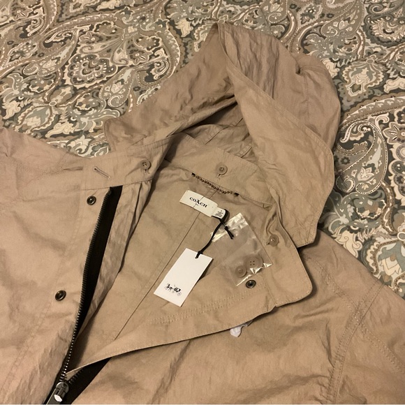 NWT Coach Military Coat Parka  With Hood 69892 Gravel Grey Women’s Sz 6 - Picture 6 of 13